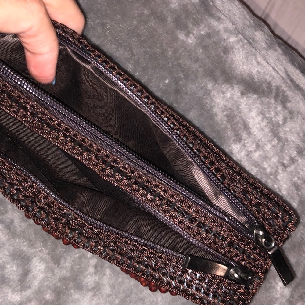 3/$20 Small brown handmade clutch